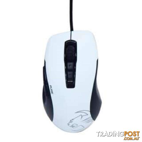 Roccat KONE PURE OWL-EYE Optical RGB Gaming Mouse â Black & White â Customisable illumination, 12000DPI, 512kb on-board memory, 17 functions (LS) - MIRC-KONEPURE-WE