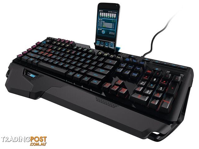 Logitech G910 Orion Spectrum RGB Mechanical Backlit Gaming Keyboard Romer-G Switches 9 customizable G-Keys 113 Anti-Goshting Key USB Power Palm Rest - KBLT-G910-RGB