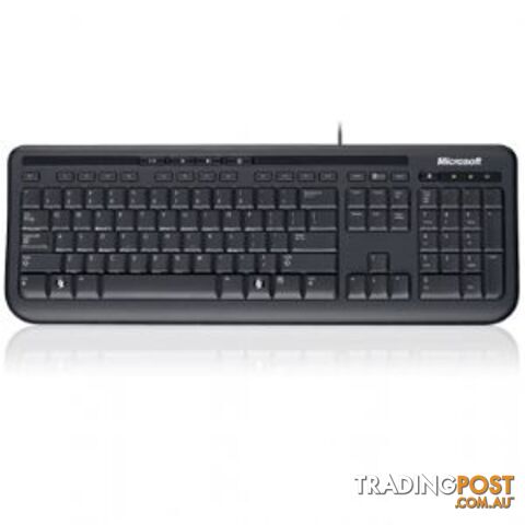 Microsoft Wired 600 Keyboard Only USB, 3 Year, ANB-00025 Retail Pack - KBMSWKB600