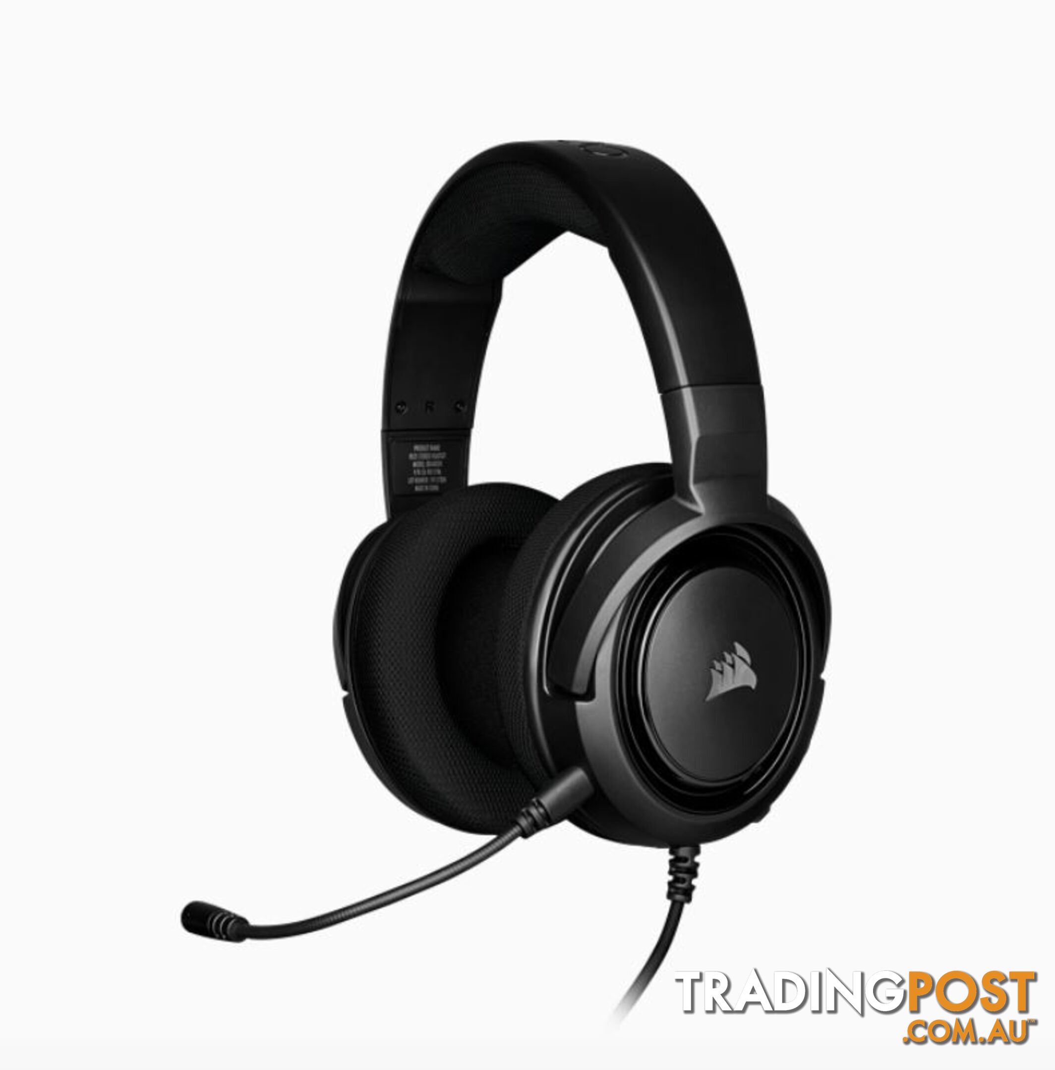Corsair HS35 STEREO Gaming Headset Discord Certified, Clear Sound, and Plush Memory Foam, Carbon - SPCA-HS35-CB