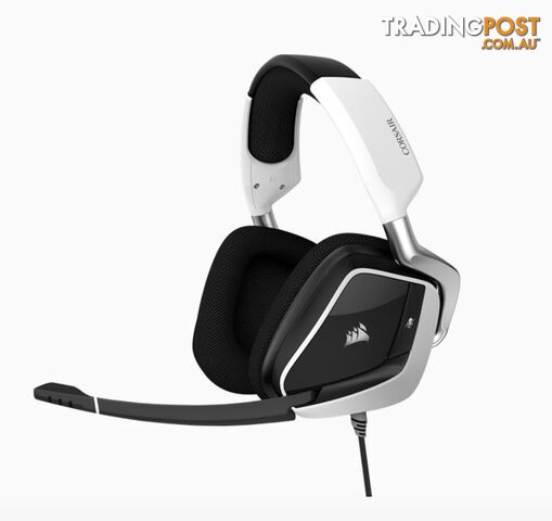 Corsair VOID Elite White USB Wired Premium Gaming Headset with 7.1 Audio, Headphone Frequency Response 20Hz â 30 kHz - SPCA-VOIDELITEWH-USB