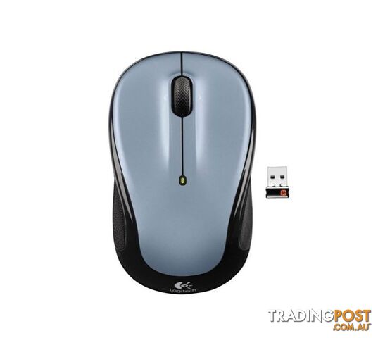 Logitech M325 Wireless Mouse Grey Contoured design Glossy Comfort Grip Advanced Optical Tracking 1-year battery life - MILT-M325GREY
