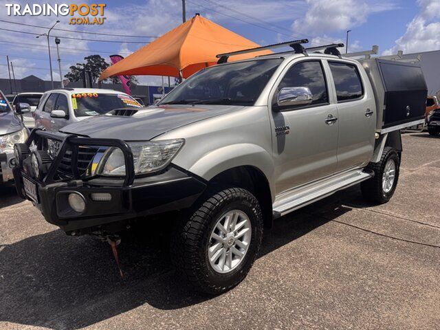 2012 Toyota Hilux KUN26R MY12 SR5 Double Cab Silver 5 Speed Manual Utility