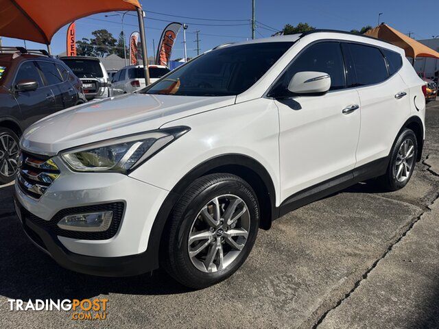 2013 Hyundai Santa Fe DM MY14 Elite White 6 Speed Sports Automatic Wagon