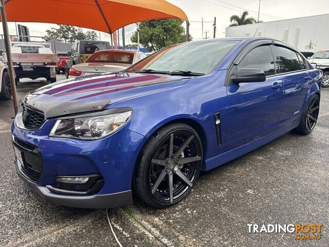 2016 Holden Commodore VF II MY16 SV6 Black Blue 6 Speed Manual Sedan