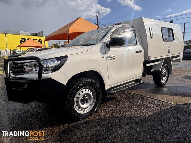 2020 Toyota Hilux GUN126R SR White 6 Speed Sports Automatic Cab Chassis