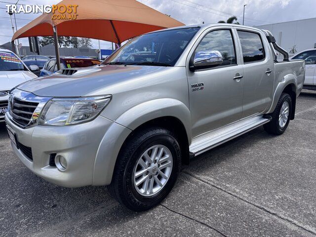 2012 Toyota Hilux KUN26R MY12 SR5 Double Cab Silver 4 Speed Automatic Utility