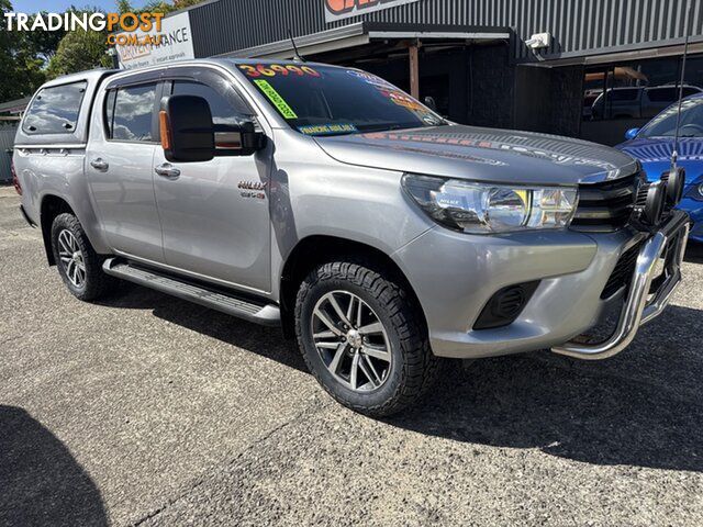 2017 Toyota Hilux GUN126R SR Double Cab Silver 6 Speed Manual Utility
