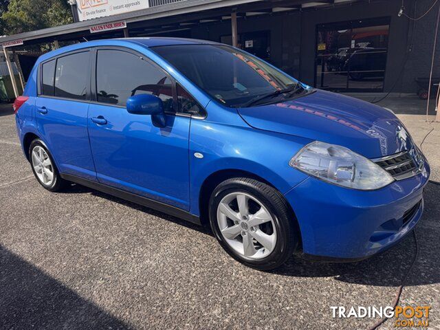 2012 Nissan Tiida C11 S4 ST Blue 4 Speed Automatic Hatchback