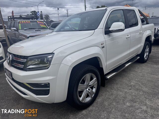 2018 Volkswagen Amarok 2H MY18 TDI550 4MOTION Perm Highline White 8 Speed...