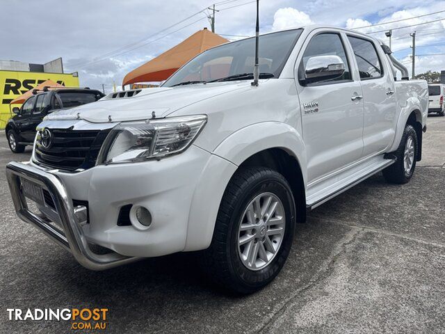 2013 Toyota Hilux KUN26R MY14 SR5 Double Cab White 5 Speed Automatic Utility