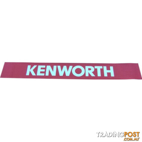 Kenworth Windscreen Decal Red/White 2600x145mm - SKU: PPT2DE0012KW