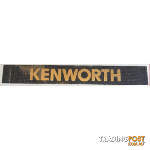 Kenworth Windscreen Decal Black/Gold 1700 x 145mm - SKU: PPT2DE0009KW