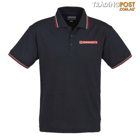 Kenworth Men's Navy Stripe Polo - SKU: C-KEN1060-L