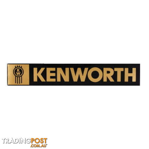 Kenworth Windscreen Decal Black/Gold 540x90mm - SKU: PPT2DE0001KW