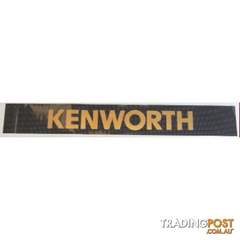 Kenworth Windscreen Decal Black/Gold 1225x165mm - SKU: PPT2DE0005KW