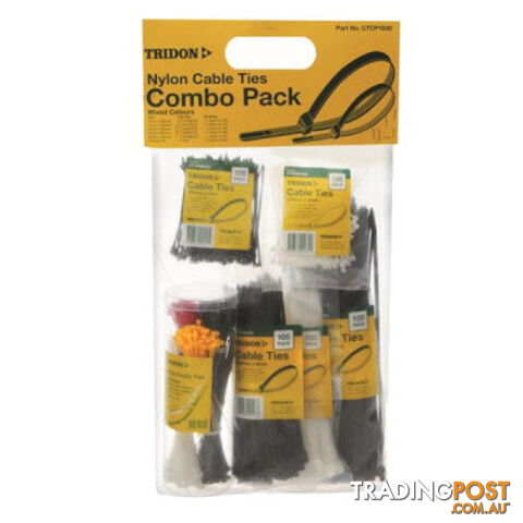 Tridon Cable Tie Combo Pack - 1000 Piece - SKU: CTCP10