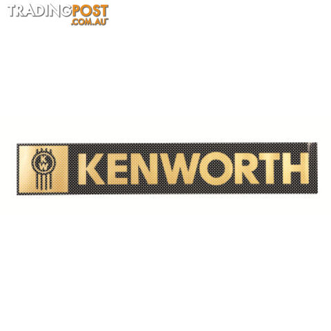 Kenworth Windscreen Decal Black/Gold 736x123mm - SKU: PPT2DE0007KW