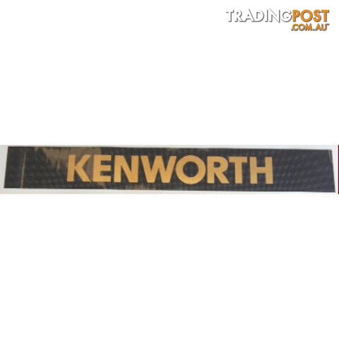Kenworth Windscreen Decal Black/Gold 2600x145mm - SKU: PPT2DE0011KW