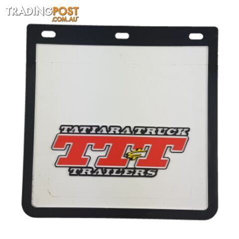 TTT Ute Mudflap 11x11 - White (Single) - SKU: MFR1111R3WTTT