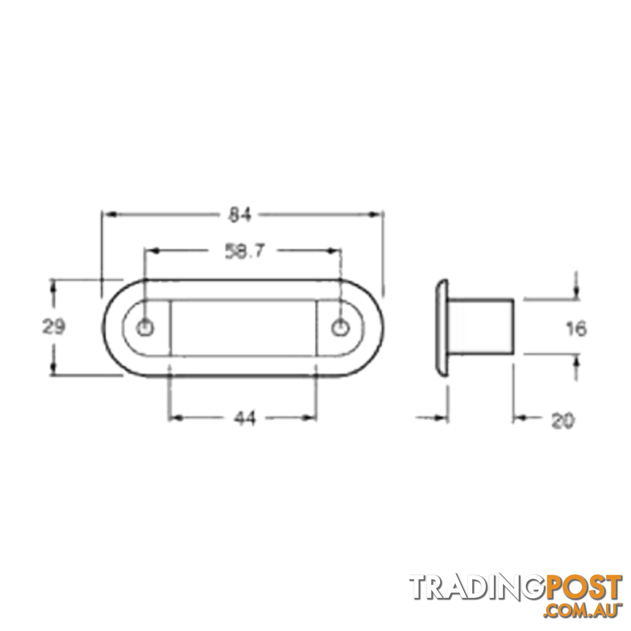 Hella 95951053 Amber LED Courtesy Lamp - SKU: 95951053