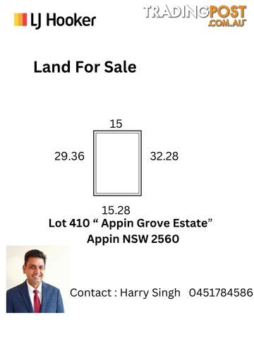 Lot 410 Appin Grove Estate APPIN NSW 2560