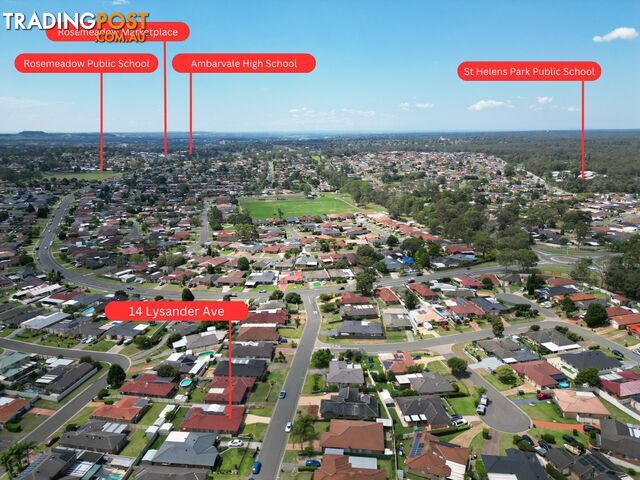 14 Lysander Avenue ROSEMEADOW NSW 2560