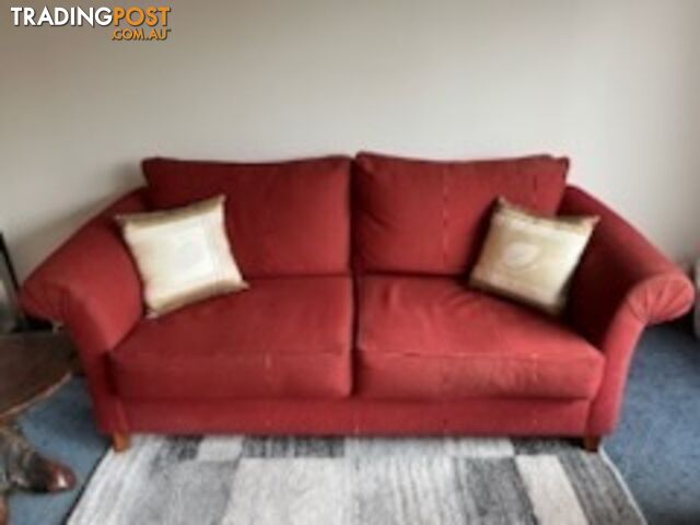 sofa 3 piece. 1x 3 seater;1x 2 seater; 1x otterman