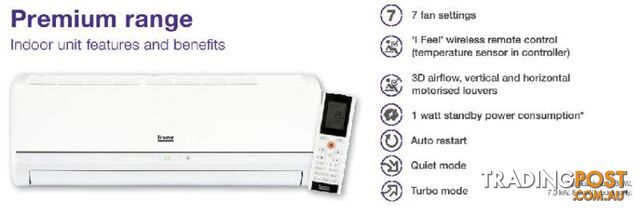 New Split System Inverter Reverse Cycle - 5 yr Warranty - photo 5 of 8