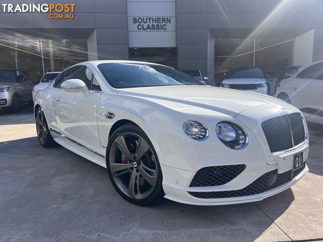 2016 BENTLEY CONTINENTAL GT SPEED 3W MY16 4X4 CONSTANT COUPE