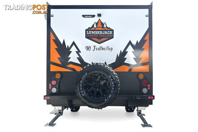 MT FEATHERTOP: CHARCOAL GREY WITH LIME DECALS 16FT HARD ROOF FAMILY SIZE HYBRID CARAVAN - photo 4 of 17