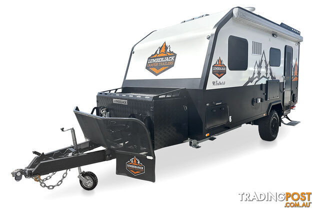 MT FEATHERTOP: CHARCOAL GREY WITH LIME DECALS 16FT HARD ROOF FAMILY SIZE HYBRID CARAVAN - photo 3 of 17