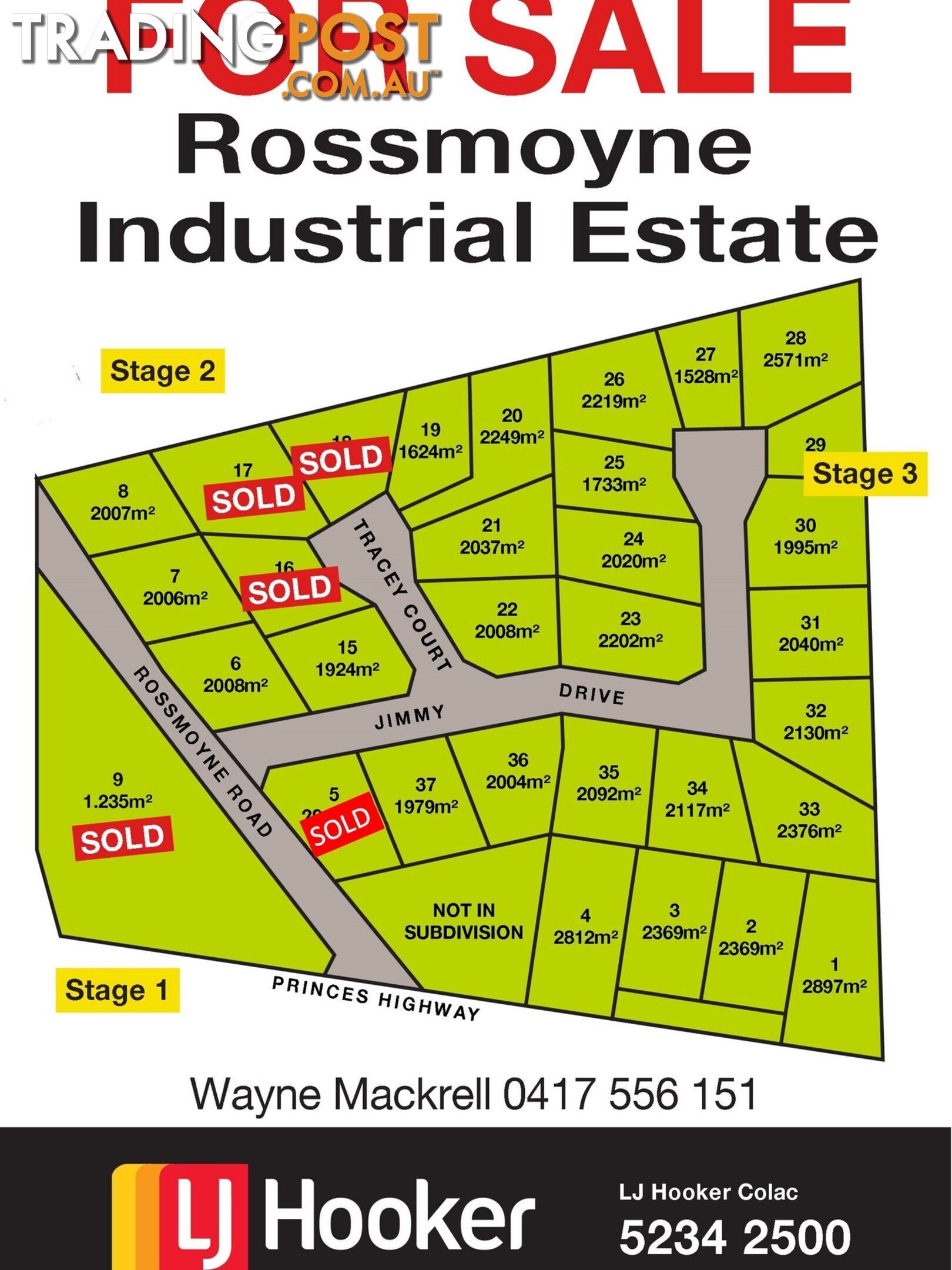 Rossmoyne Industrial Estate COLAC WEST VIC 3250