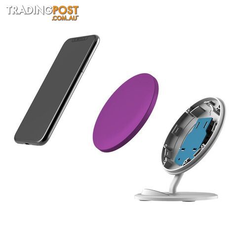 QI Wireless Charger For iPhone 11 Samsung Galaxy S20+ S20 Ultra Note 10+ Purple