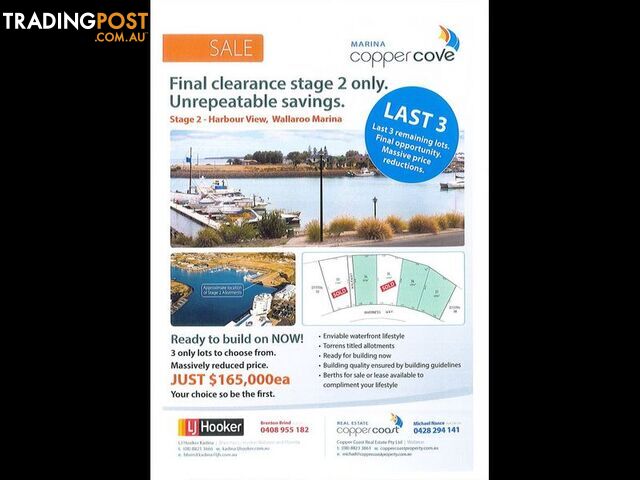 Copper Cove Marina WALLAROO SA 5556