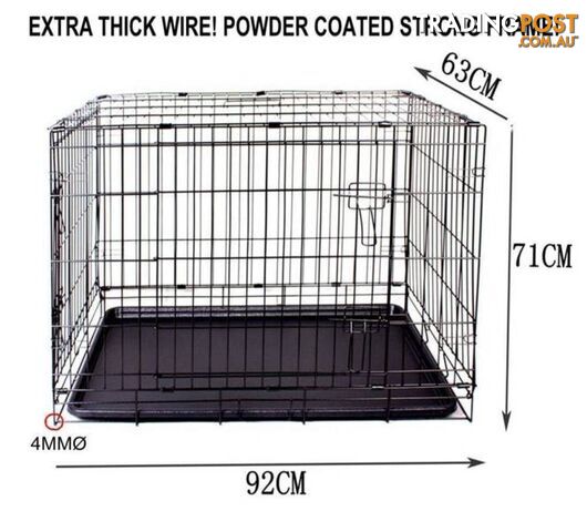 36"PET PLAY Metal Collapsible Cage dog cat Crate safe - photo 2 of 7
