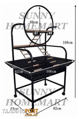 Two Level 168 CM Bird Parrot Feeding Playing Training Gym Stand - photo 2 of 10