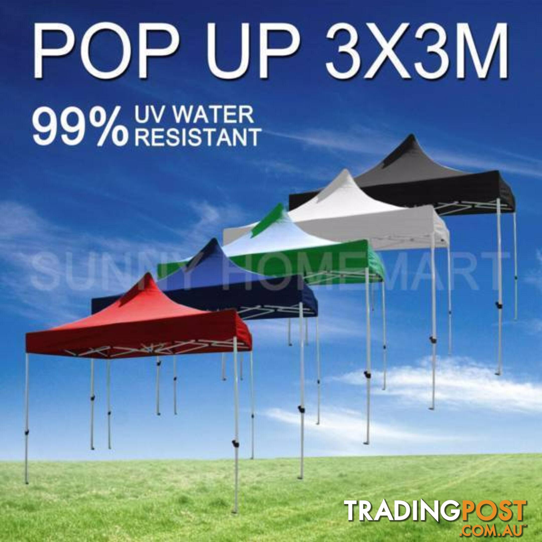 Heavy Duty 3X3 Gazebo Outdoor Pop Up Tent Folding Marquee