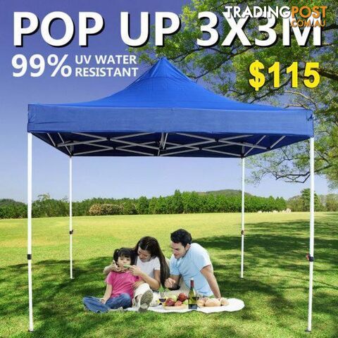 Heavy Duty 3X3 Gazebo Outdoor Pop Up Tent Folding Marquee