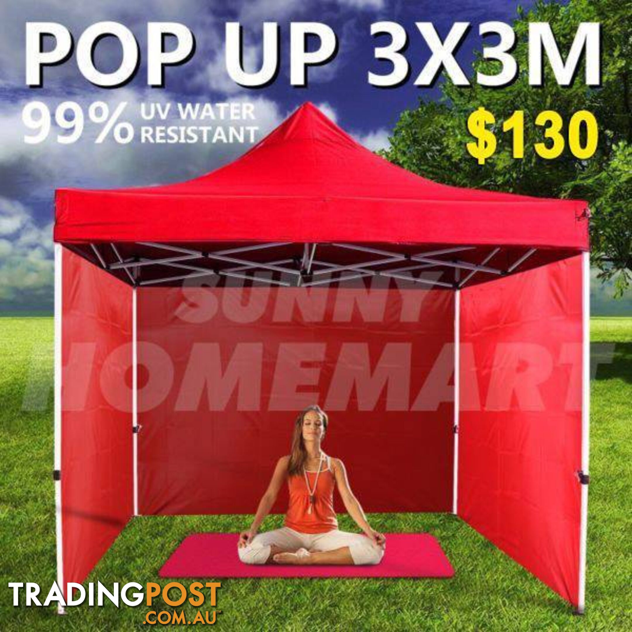 Heavy Duty 3X3 Gazebo Outdoor Pop Up Tent Folding Marquee