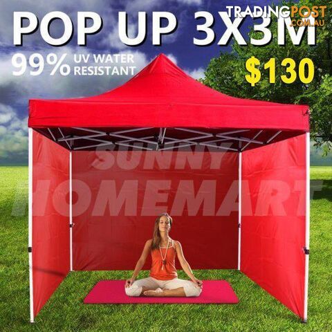 Heavy Duty 3X3 Gazebo Outdoor Pop Up Tent Folding Marquee