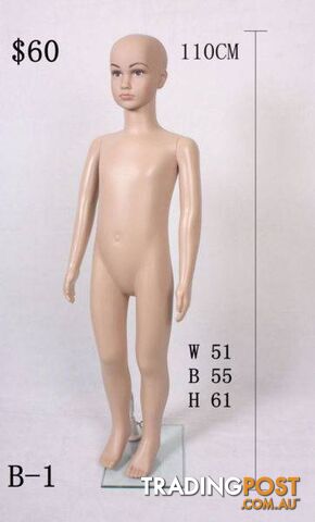 New Kid Male Female Full Half Body Size Mannequin Shop Display - photo 4 of 10