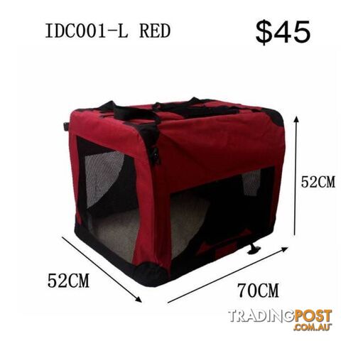 XXXL /L 2 size Red color comfortable portable soft crate Pet Cage