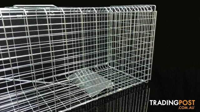 Large HUMANE LIVE ANIMAL TRAP POSSUM RATS CAT RABBIT HARE CATCHER - photo 4 of 6