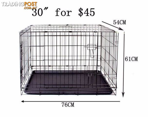 Dog Cat Cage Crate Soft Foldable Carrier Metal Collapsible - photo 3 of 10