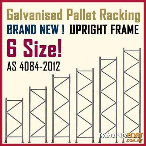 Pallet Racking Galvanised Upright Frames Dexion Warehouse