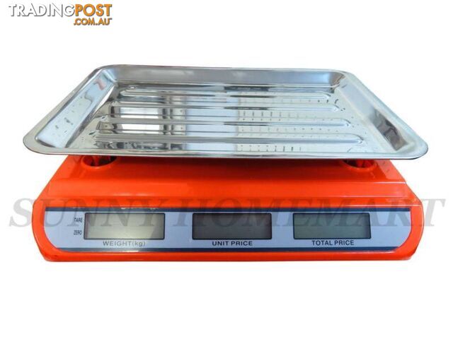 Electronic Digital Price Scale Weigh Platform Shop Postal Kitchen - photo 3 of 10