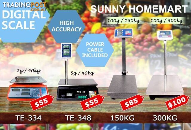 Electronic Digital Price Scale Weigh Platform Shop Postal Kitchen