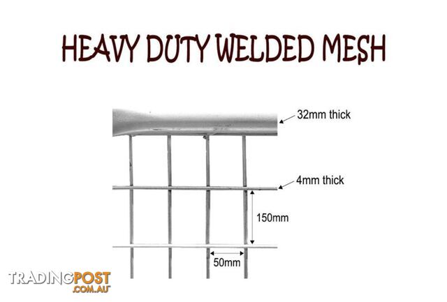 Welded Animal Pet Enclosure Mesh Panel Dog Run Kennel Playpen - photo 2 of 10