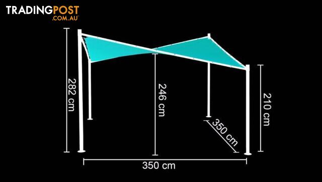 3.5x3.5m Butterfly Gazebo Party Tent MARQUEE Outdoor Pavilion - photo 2 of 7